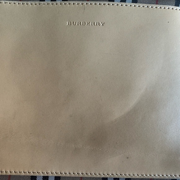 Burberry GUC tote. Beautiful tote with pocket on the front. Couple tiny spots - Picture 12 of 13